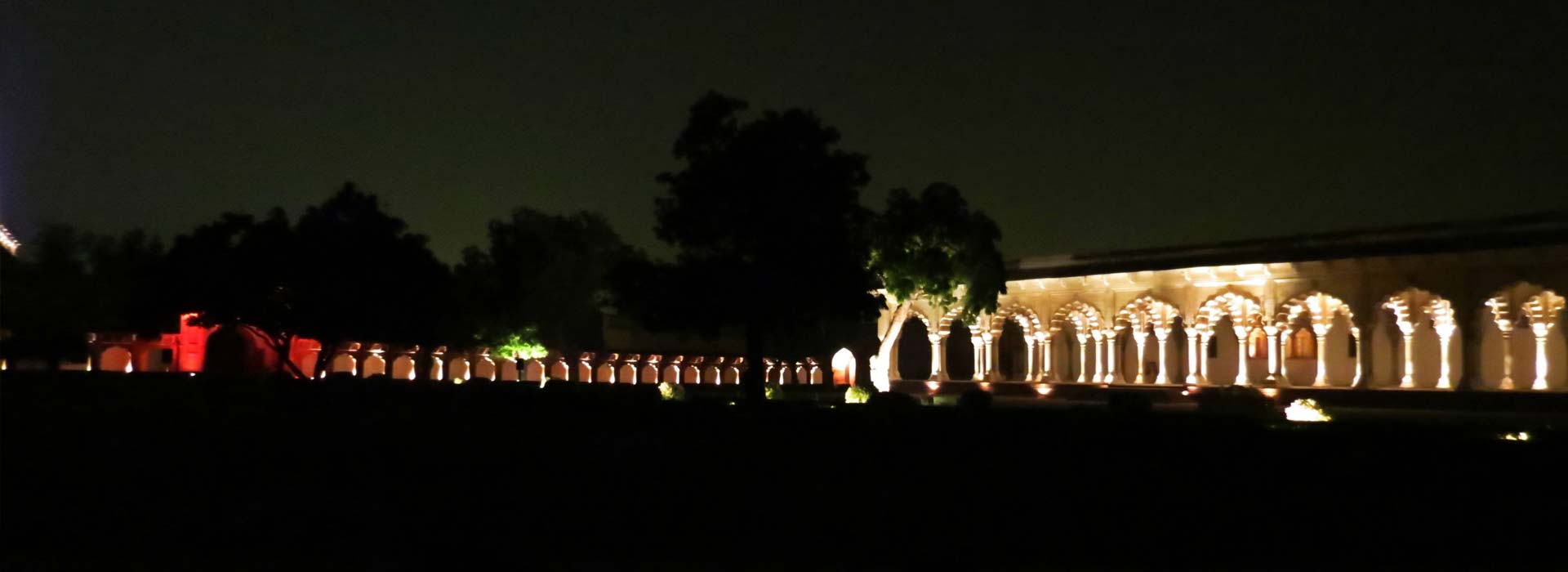 Light and sound show at agra fort